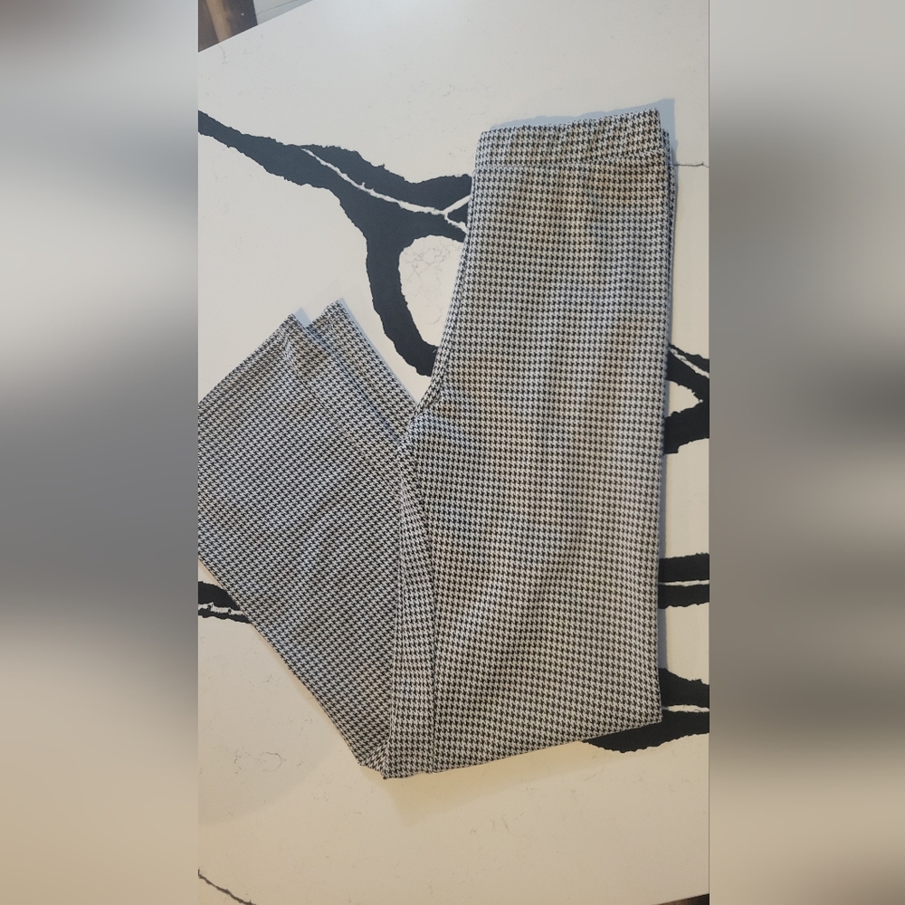Black and White Houndstooth Pants